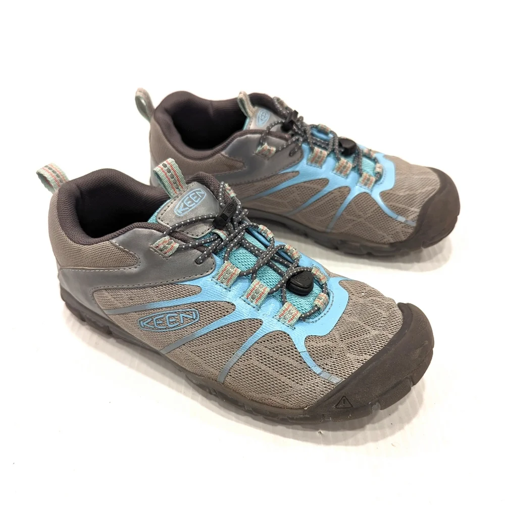 KEEN kids toggle elastic mesh shoes sneakers size 4 - Picture 1 of 11